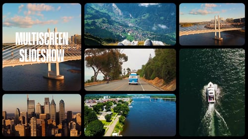 Presentación de diapositivas multipantalla | Galería de pantalla dividida