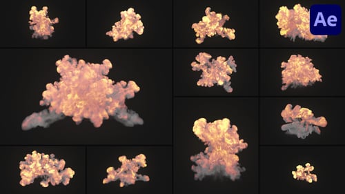 VFX Fire Elements for After Effects