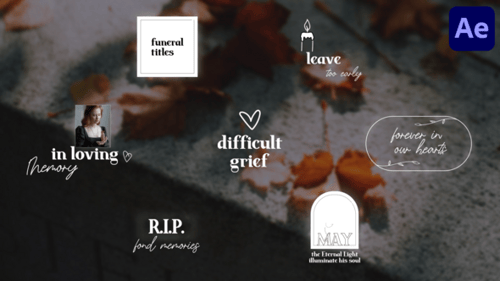 Funeral Titles for After Effects