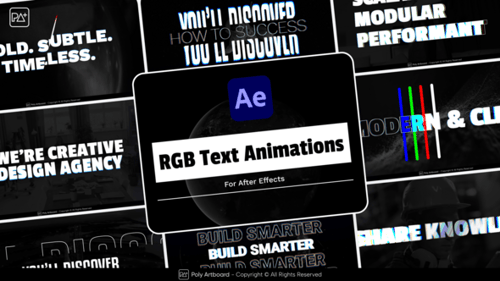 Dynamic RGB Glitch Text Animations for Modern Video Projects