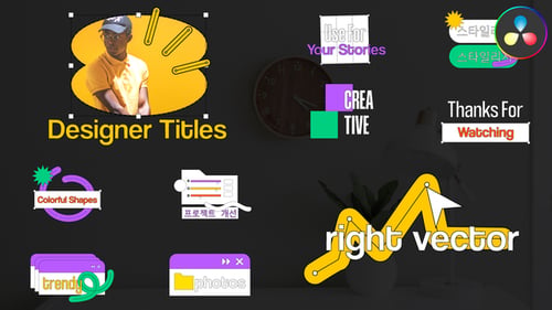 Títulos de diseño para DaVinci Resolve