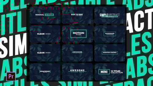 Simple Abstract Titles | Premiere Pro