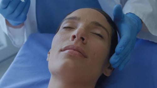 Woman Receiving Cosmetic Injection at Medical Spa