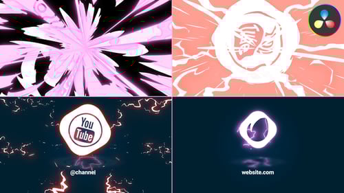 Dynamic Electric Logo Intro with Energy Blast