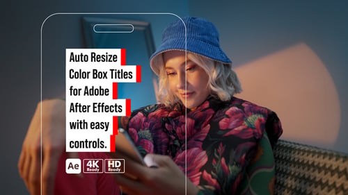 Auto Resize Color Box Titles - Dynamic Responsive Text Box Animation Template