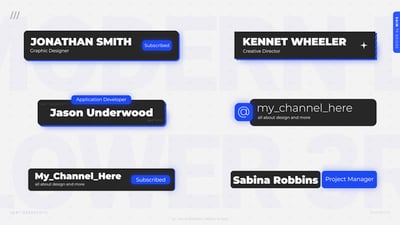 Lower third in a text box - Free Premiere Pro Template | Mixkit