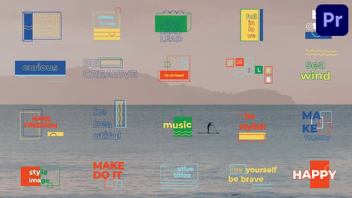 Dynamic Geometric Title Animations for Video Projects