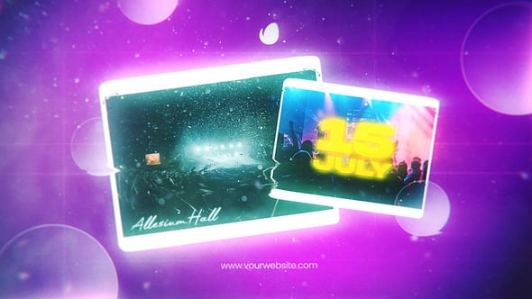 Neon Glitch Music Party Intro, Openers ft. event promo & party - Envato