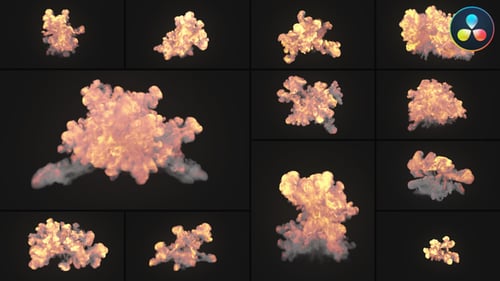 VFX Fire Elements for DaVinci Resolve