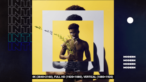 Dynamic Modern Opener with Bold Typographic and Glitch Effects