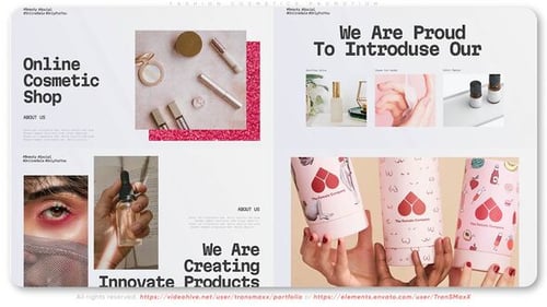 Promoción de cosméticos de moda