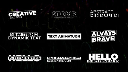 Dynamic RGB Glitch Text Animations for Modern Video Titles