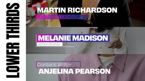 Elegant Lower Thirds | Premiere Pro