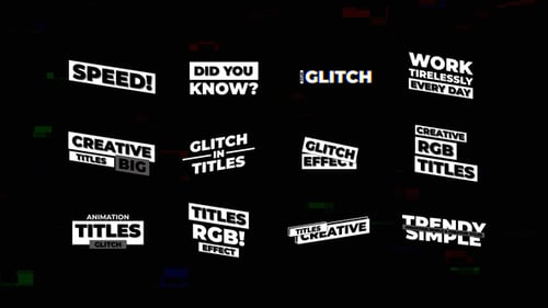 Dynamic Glitch Text Animations for Premiere Pro