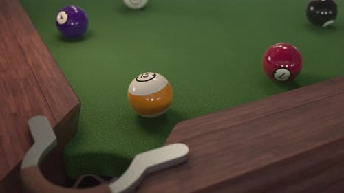 Billiard Ball Hits the Hole