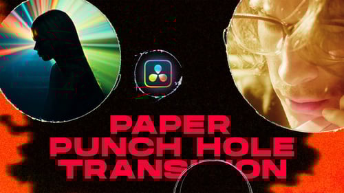 Paper Punch Hole Transitions | DaVinci Resolve