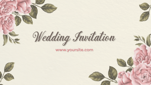 Romantic Wedding Invitation