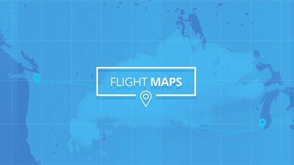 Animated Flight Paths and Travel Maps Motion Graphics Template, Openers ...