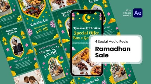 Social Media Reels - Ramadhan Sale After Effect Templates