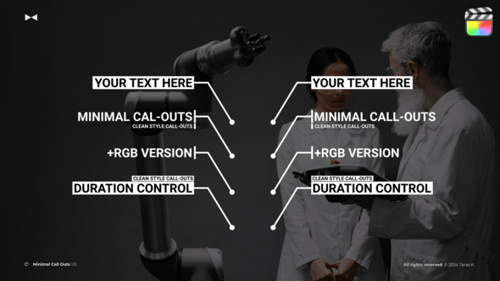 Minimal Call Outs 1.0 \ FCPX