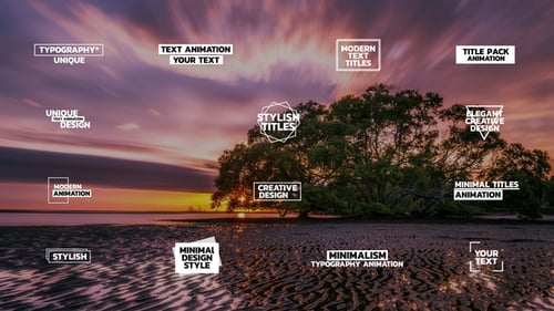 Modern Dynamic Text Titles with RGB Glitch Effects