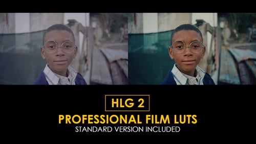 Película profesional HLG2 y LUT estándar