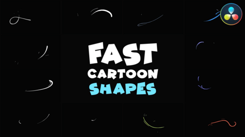 Fast Cartoon Shapes | DaVinci Resolve