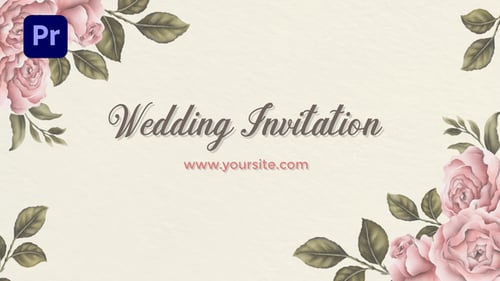 Romantic Wedding Invitation (MOGRT)