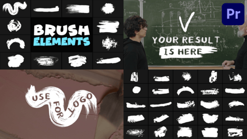 Hand Made Brush Elements | Premiere Pro MOGRT