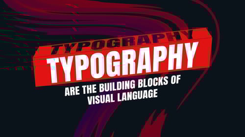 Bold Kinetic Typography with Dynamic Abstract Background Animations