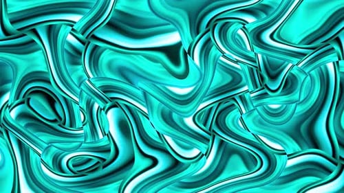 Abstract Background Marble Texture Green Colorful Glow Liquid Motion Background