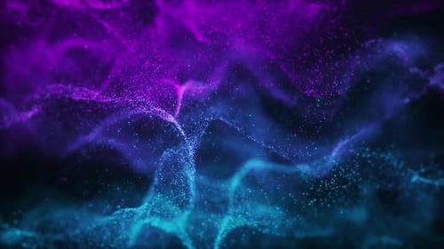 Vibrant Abstract Particle Flow Background Loop