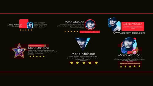 Clean Animated Lower Thirds with Geometric Elements