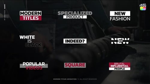 Dynamic Modern Glitch Typography Titles