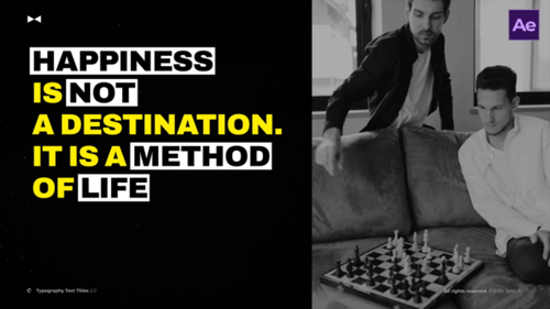 Text Titles Typography 2.0 \ AE