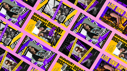 Dynamic Grunge Fashion Sale Social Media Stories