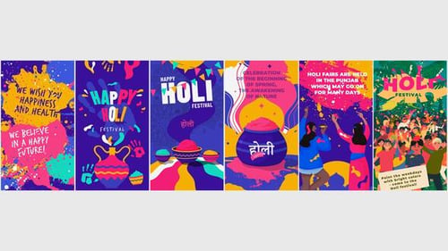 Holi Vertical Stories