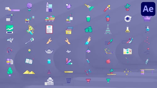 Animated Flat Vector Icons Pack