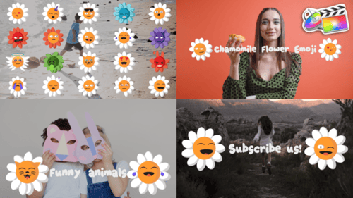 Chamomile flower emoji for FCPX