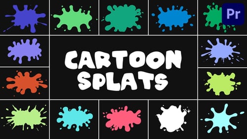 Cartoon Splats for Premiere Pro