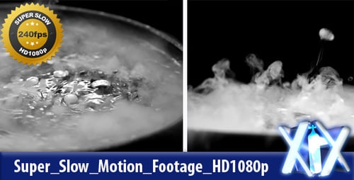 Gelo seco fervendo 240fps