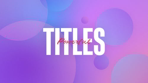 Powerful Motion Title