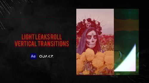 Light Leaks Roll Vertical Transitions