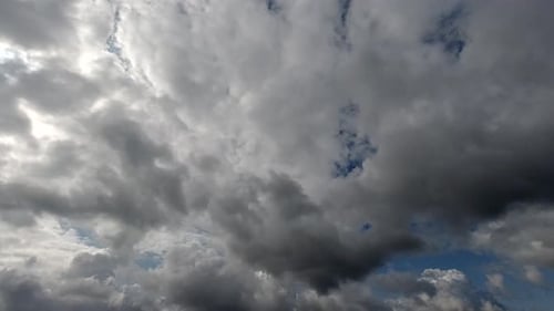 Dramatic Clouds Moving Across the Sky
