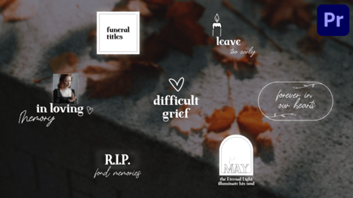Funeral Titles for Premiere Pro