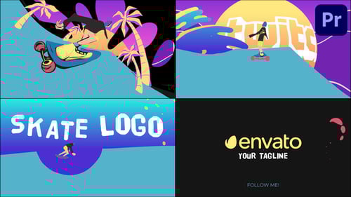 Skate Logo Opener for Premiere Pro