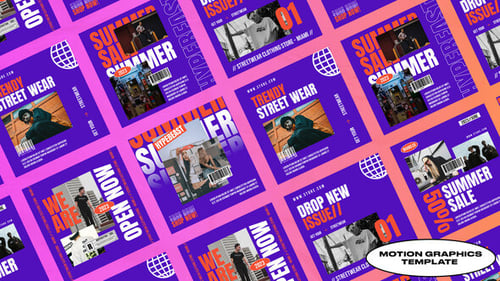 Dynamic Instagram Posts for Hypebeast Streetwear Promotions