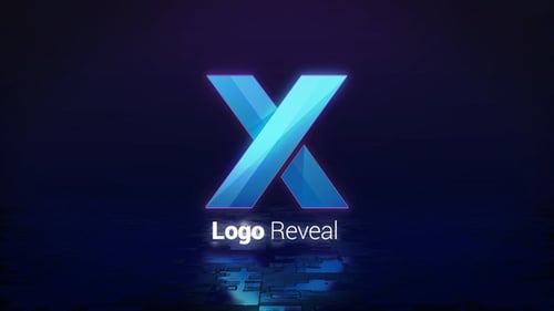 Glitch Logo Reveal