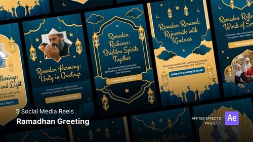 Social Media Reels - Ramadan Greeting After Effects Template