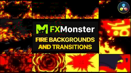 Fire Backgrounds | DaVinci Resolve